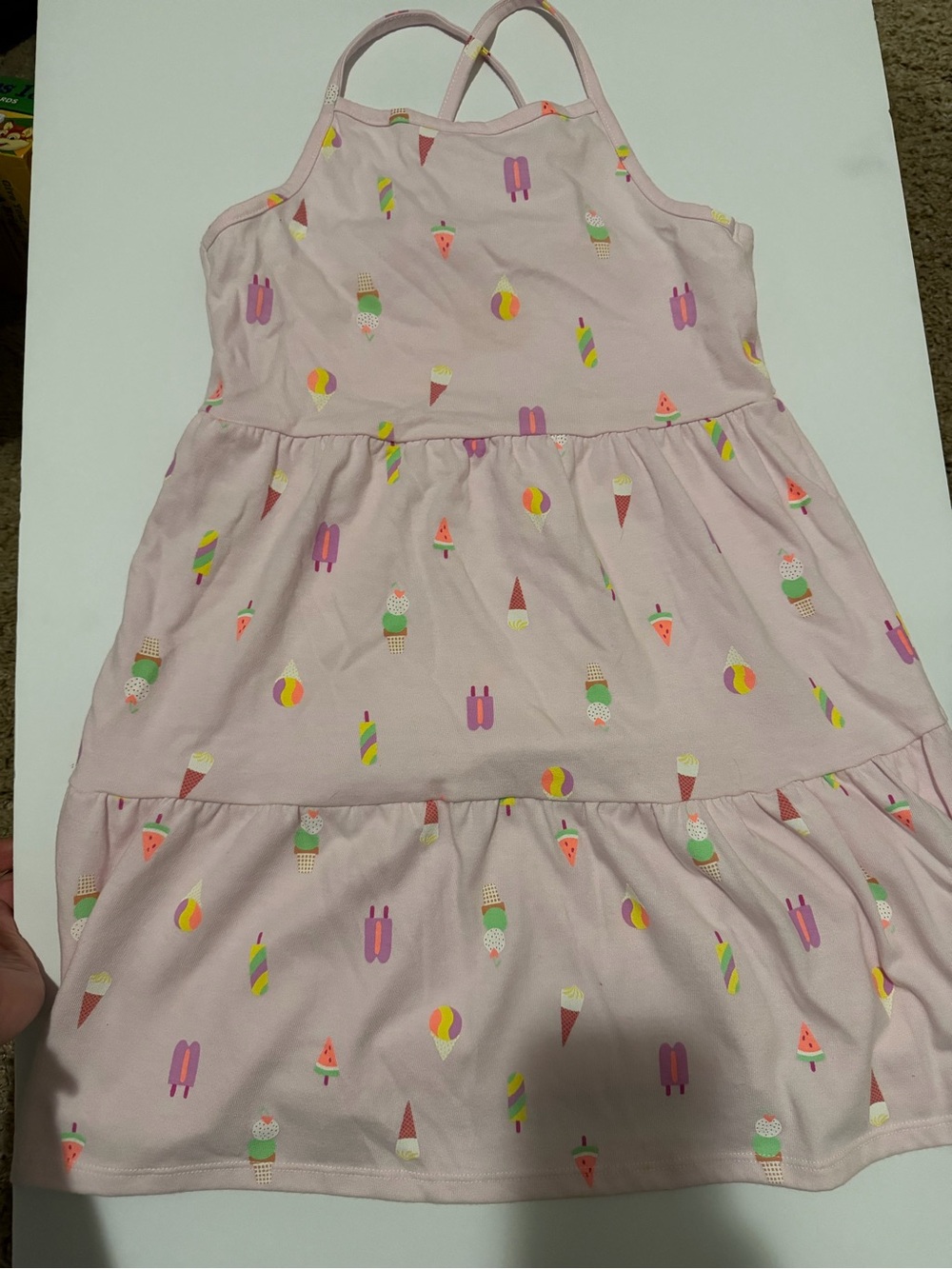 Cat & Jack Pink Ice Cream & Popsicle Tiered Sundress